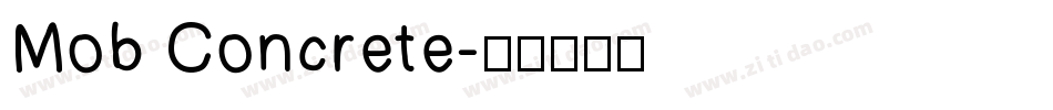 Mob Concrete字体转换